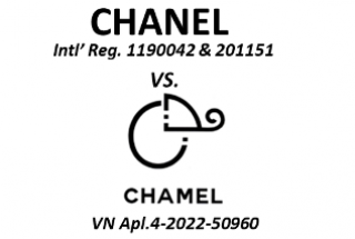Đơn đăng ký nhãn hiệu “CHAMEL, hình” bị phản đối